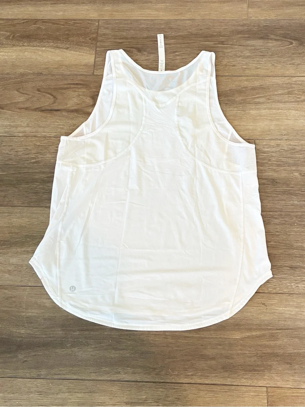 Like New Lululemon White Racerback Workout Tank Top Size 10 - Picture 2 of 10